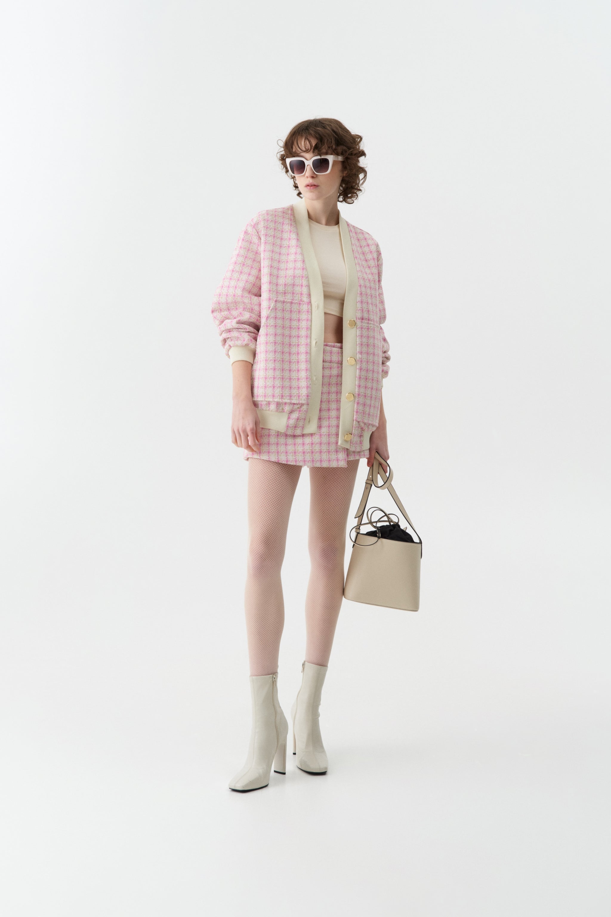 CARDIGAN IN TWEED LUMINA